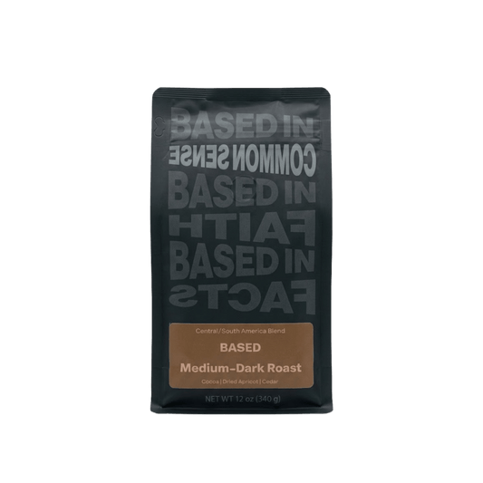 BASED ROAST - Central/South America Blend - Medium/Dark Roast - 12oz