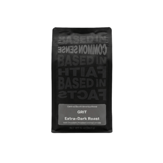 GRIT ROAST - Central/South America Blend - Extra-Dark Roast - 12oz